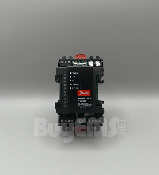 Close-up of the Danfoss 080Z0270 AK2 Light Ballast Dimmer Driver Board, designed to boost the VO board signal for controlling multiple light ballasts, ideal for comprehensive light dimming control.