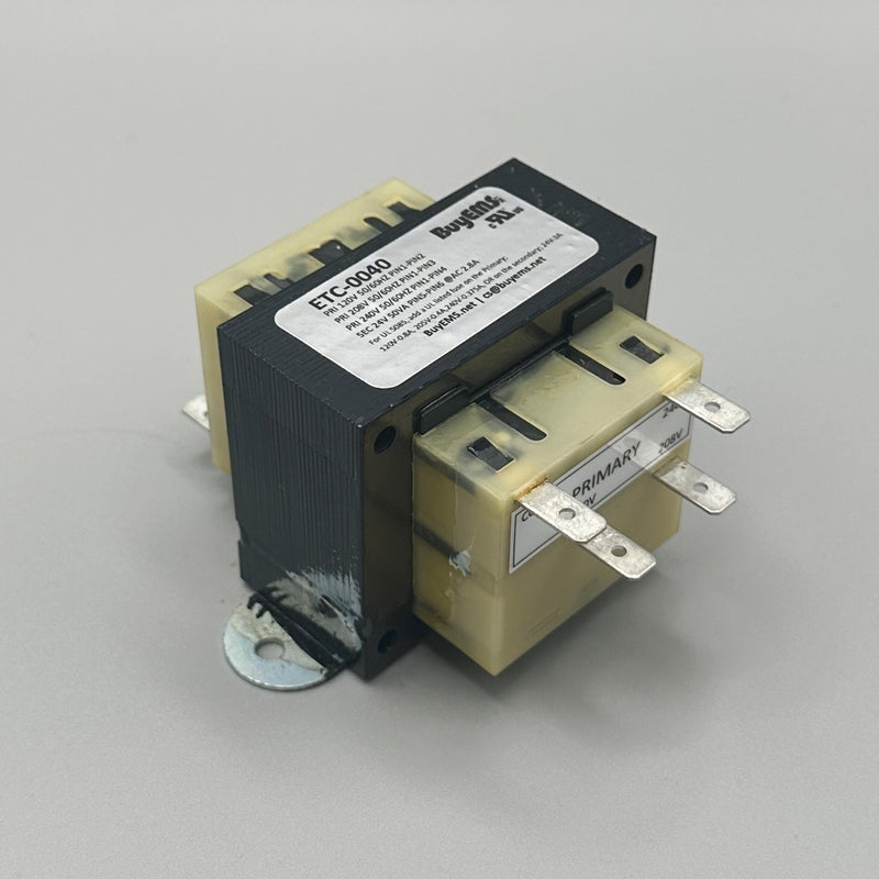 ETC-0040 Class 2 Transformer – 50VA 24V AC output with multi-voltage input (120/208/240/480VAC), foot and threaded hub mount