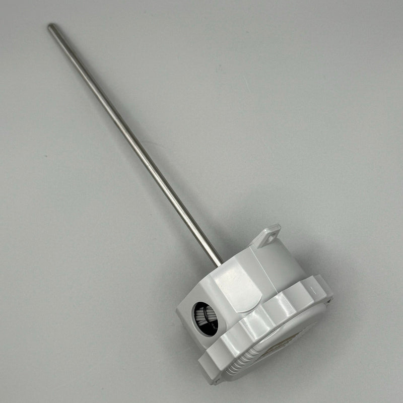 Parker 023-0329 Temperature Probe — 8" 10k Type 2 thermistor for single-point temperature sensing in HVAC-R systems. ABS housing, -40 to 120°C range, 2-wire pigtail connection. Ideal for ducts, coolers, and freezers.