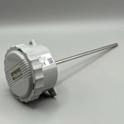 Parker 023-0329 Temperature Probe — 8" 10k Type 2 thermistor for single-point temperature sensing in HVAC-R systems. ABS housing, -40 to 120°C range, 2-wire pigtail connection. Ideal for ducts, coolers, and freezers.