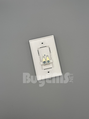 Danfoss 080Z2187 zone temperature sensor with cover plate, compatible with ZTP2, for HVAC and EMS systems.