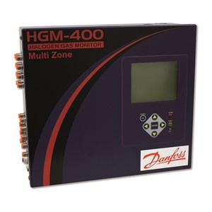 Danfoss 080Z2153 IR Leak Detector HGM-400, 16-zone gas detection unit with display, EOL filter, and charcoal filter included.