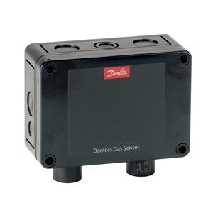 Danfoss 080Z2807 infrared CO₂ gas sensor with LED and buzzer for AKM4 systems, supports R744 refrigerant, detects up to 20,000 ppm.